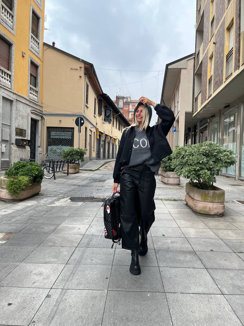 Giacca corta con cappuccio Verbena