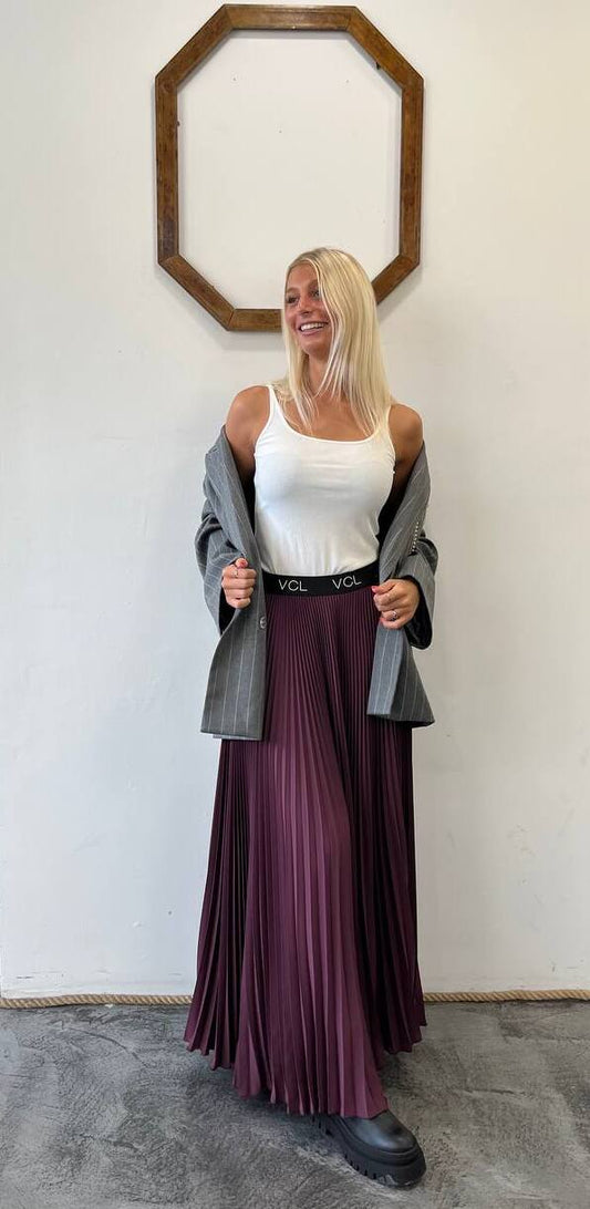 Gonna lunga plissettata Filipendula