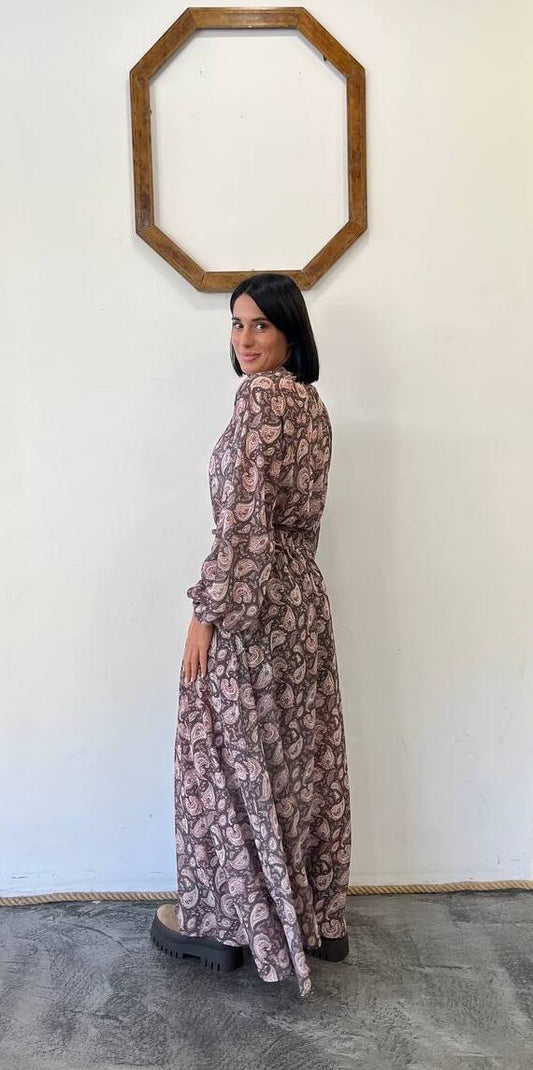 Abito georgette stampata Genista