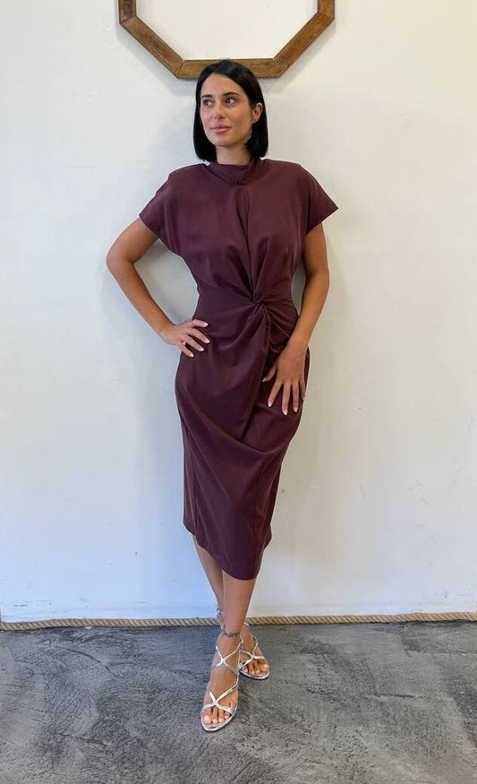 Abito con drappeggio Primula