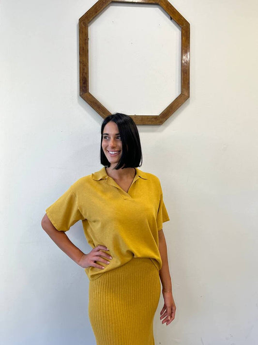 Maglietta in maglia Aquilegia