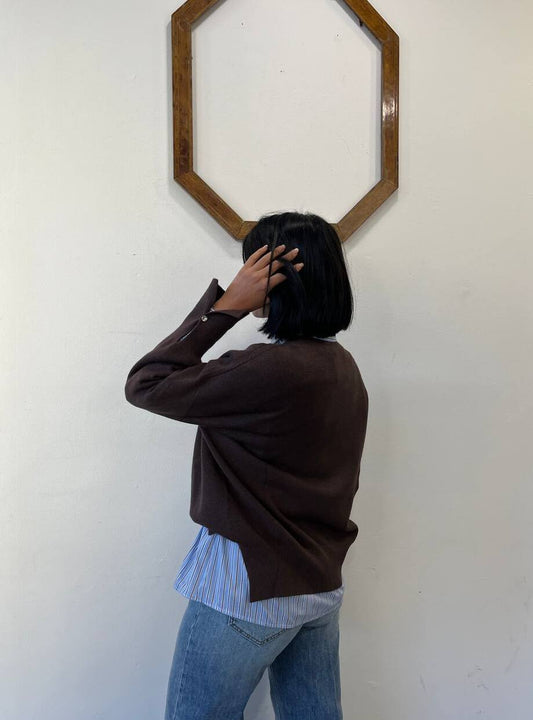 Maglioncino girocollo con dettagli swarovski Anturio