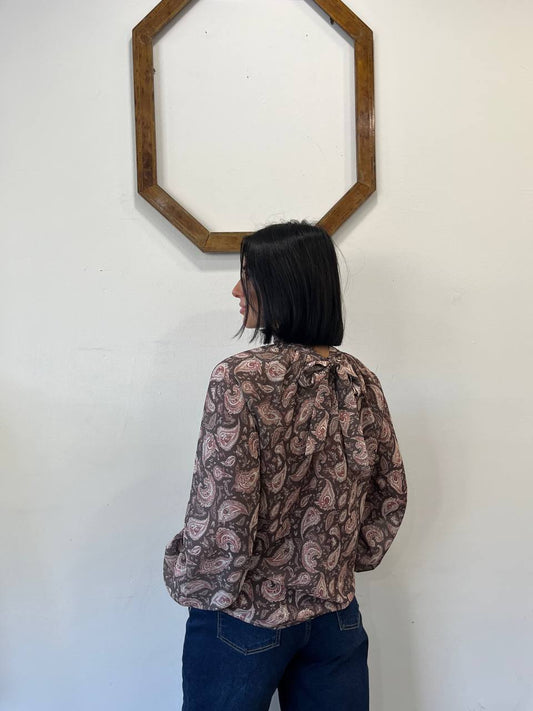 Camicia manica lunga georgette Genista