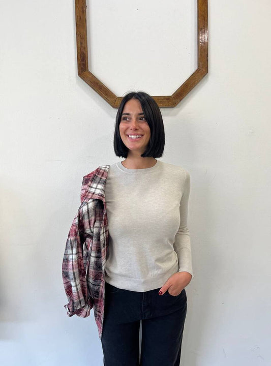 Maglioncino paricollo bottoni Magnolia