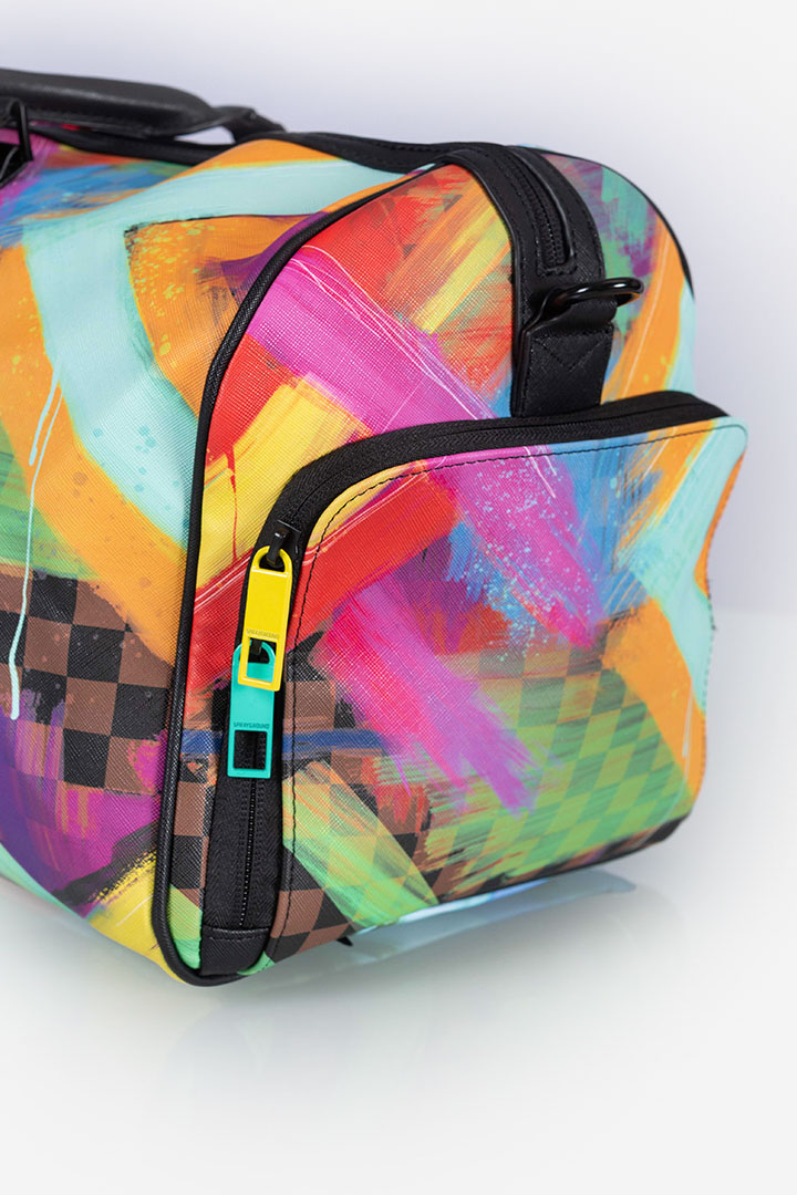 Borsone Large Duffle Sharks In Paint multicolor